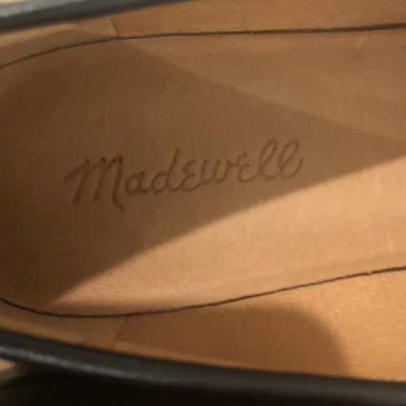 Madewell The Frances Skimmer Loafers Shoe Burnish black Leather Pointed 8.5 - Picture 5 of 7